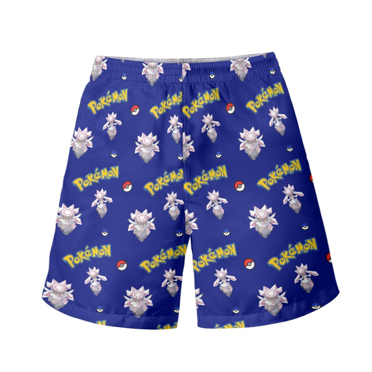 Pokemon Diancie Beach Shorts Swim Pants Swimming Trunks - Diancie Character Series Art