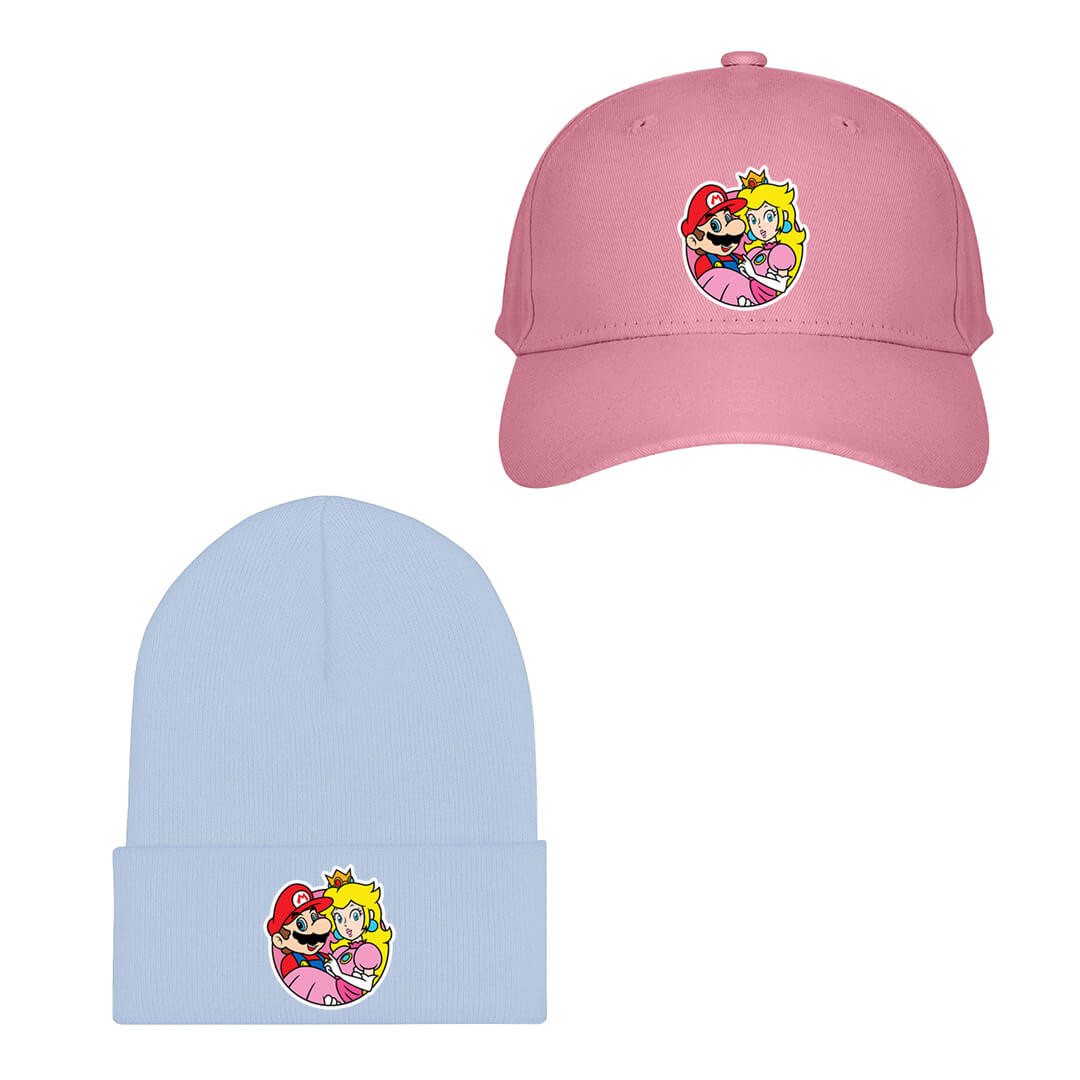 Super Mario Princess Peach Baseball Cap Beanie Hat - Princess Peach And Mario Icon