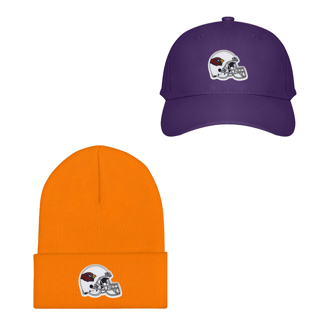 NFL Arizona Cardinals Baseball Cap Beanie Hat - Arizona Cardinals Team Logo On Helmet