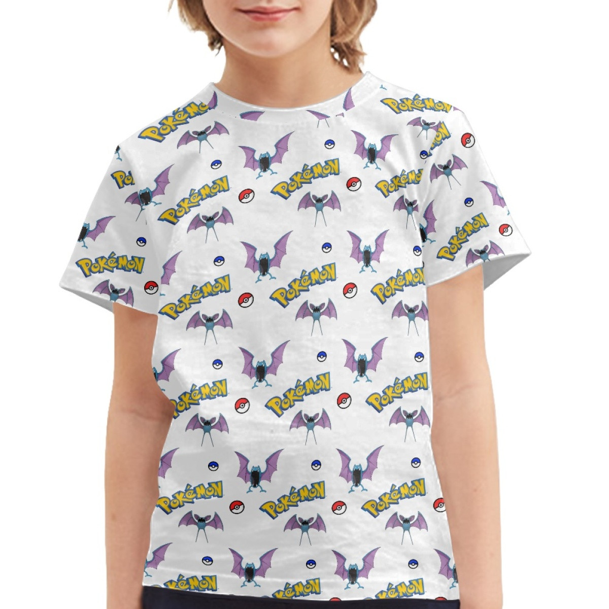 Pokemon Zubat Tee Shirt T-Shirt Short Sleeve - Zubat Character Series Art