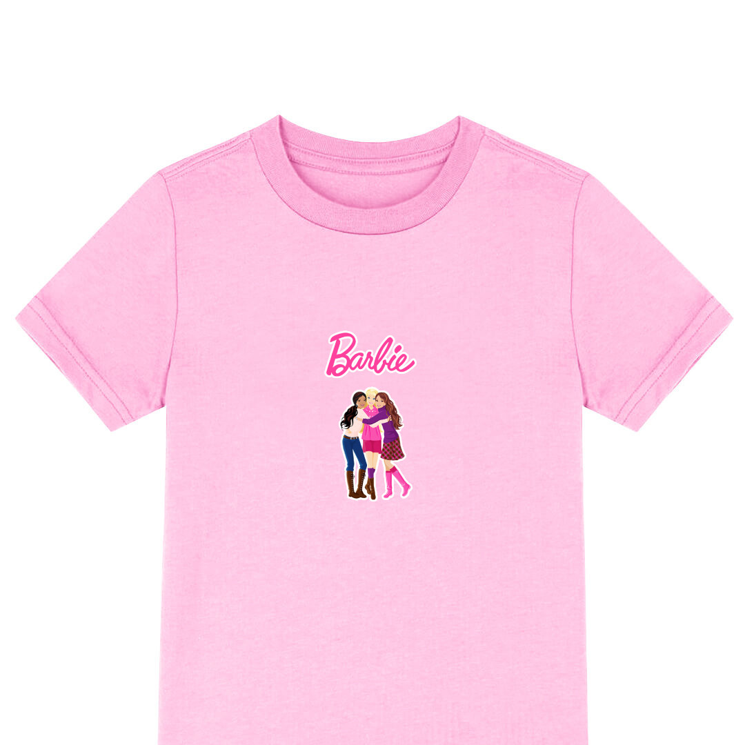 Barbie Tee Shirt T-Shirt Short Sleeve - Barbie Teresa Nikki Hugging