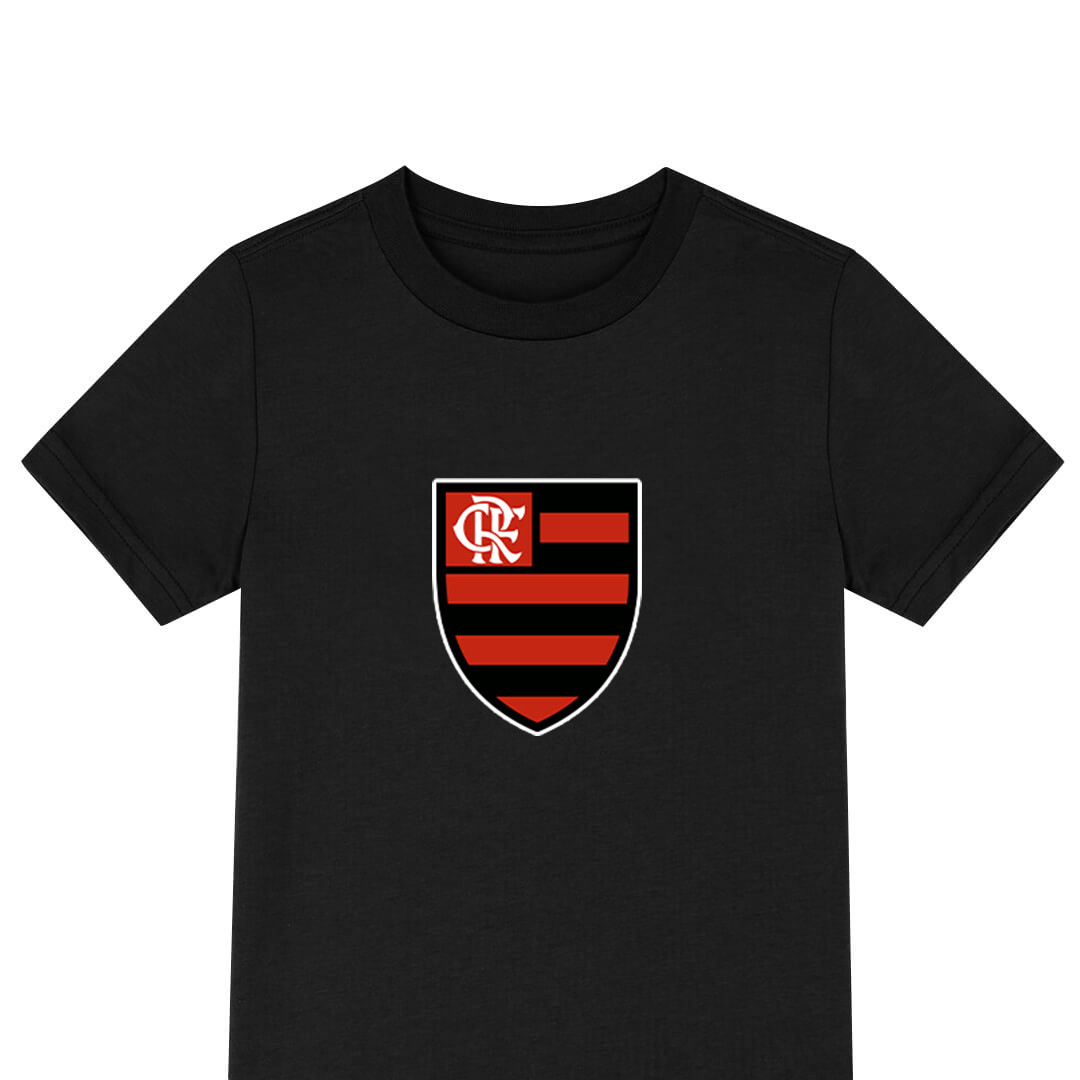 Clube De Regatas Do Flamengo Football Club Tee Shirt T-Shirt Short Sleeve - Clube De Regatas Do Flamengo Football Club Single Logo