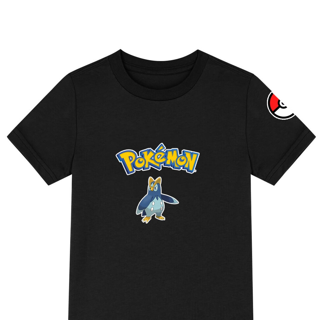 Pokemon Prinplup Tee Shirt T-Shirt Short Sleeve - Prinplup Character Series Art