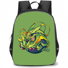 Pokemon Rayquaza Backpack StudentPack - Rayquaza Chibi Sticker Art