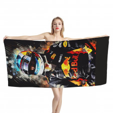 F1 Formula One Daniel Ricciardo Bath Beach Towel - Daniel Ricciardo Standing Illustration Art