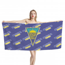 GD Estoril Praia Bath Beach Towel - Praia Football Club Medley Monogram Wordmark