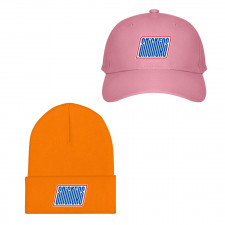 Snickers Baseball Cap Beanie Hat - Snickers Lettering Series On Brown Background