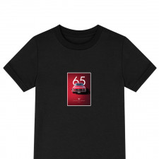 Ford Tee Shirt T-Shirt Short Sleeve - Ford Mustang 1965 Red Fastback Art Poster