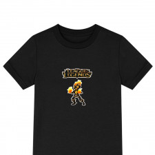 League of Legends Brand Tee Shirt T-Shirt Short Sleeve - Brand The Fire Chibi Art