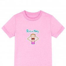 Rick And Morty Summer Smith Tee Shirt T-Shirt Short Sleeve - Summer Smith Screaming