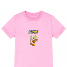 Sonic The Hedgehog Tee Shirt T-Shirt Short Sleeve - Cream The Rabbit And Cheese The Chao Happy