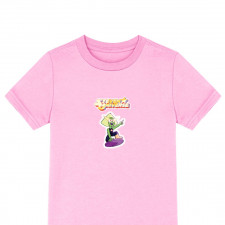 Steven Universe Peridot Tee Shirt T-Shirt Short Sleeve - Peridot Flying With Purple Cover Sticker