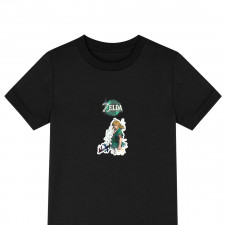 The Legend of Zelda Link Tee Shirt T-Shirt Short Sleeve - Link Side Portrait Illustration Art