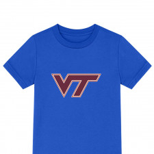Virginia Tech Hokies Tee Shirt T-Shirt Short Sleeve - Virginia Tech Hokies College Football Team Single Logo