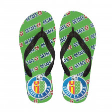 Getafe CF Flip Flops Thongs V-Strap Sandals - Getafe Football Club Medley Monogram Wordmark