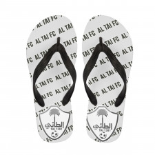 AL Tai FC Football Club Flip Flops Thongs V-Strap Sandals - Tai Football Club Medley Monogram Wordmark