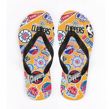 NBA Los Angeles Clippers Flip Flops Thongs V-Strap Sandals - Los Angeles Clippers Mania College Logo