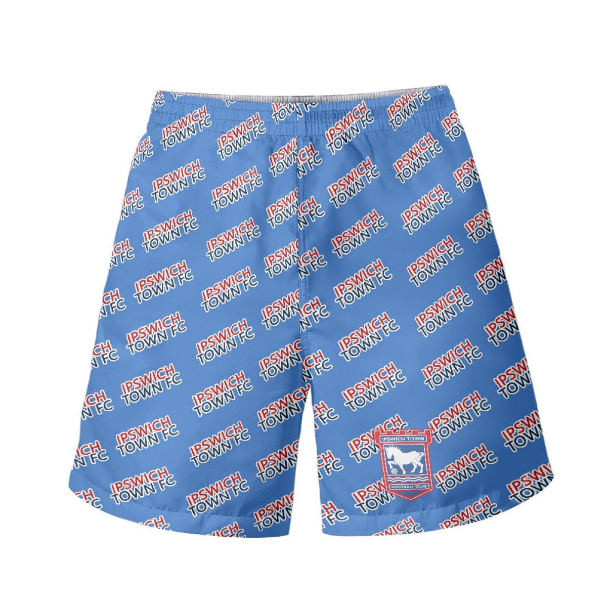 Ipswich Town FC Beach Shorts Swim Pants Swimming Trunks - Ipswich Football Club Medley Monogram Wordmark