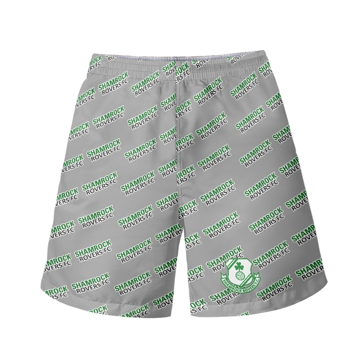 Shamrock Rovers FC Beach Shorts Swim Pants Swimming Trunks - Shamrock Football Club Medley Monogram Wordmark