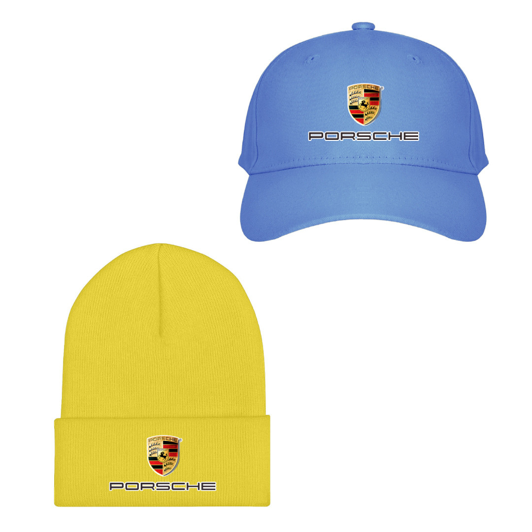 Porsche Baseball Cap Beanie Hat - Porsche Emblem