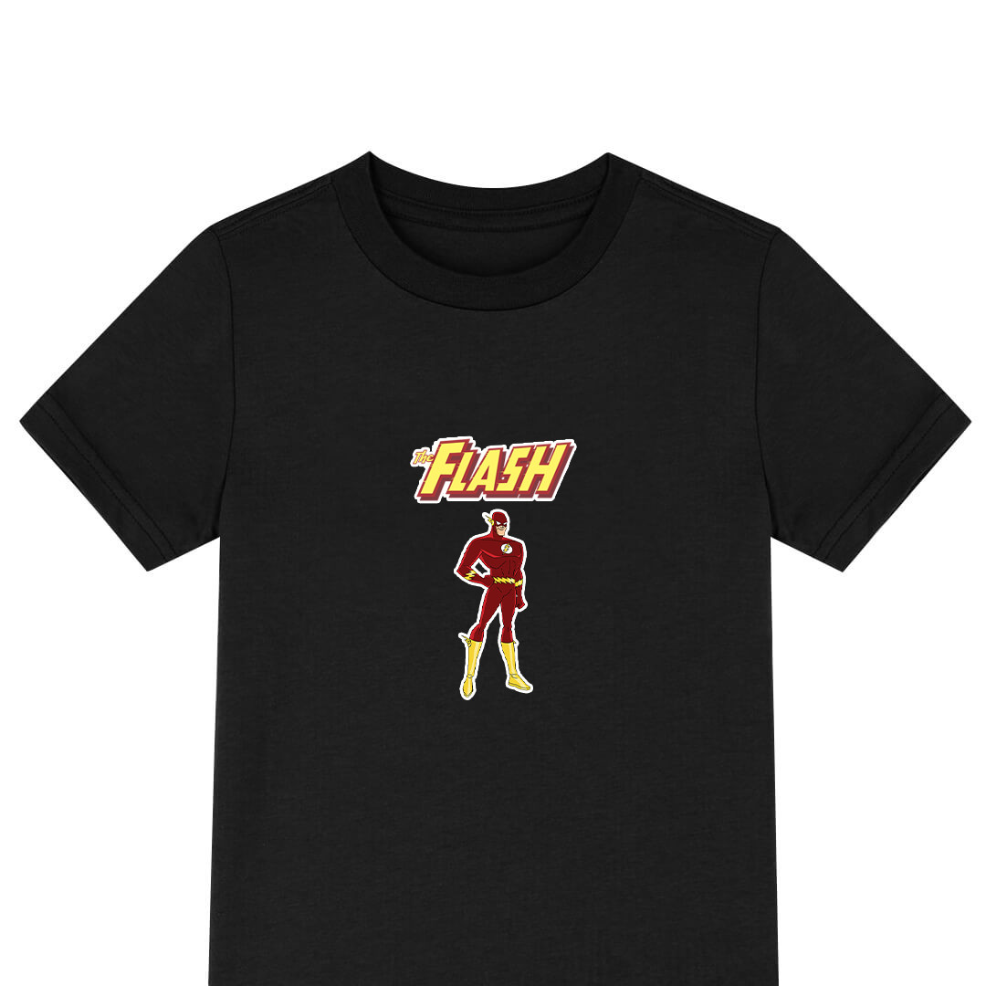 The Flash Tee Shirt T-Shirt Short Sleeve - Flash Standing DC Cartoon Art