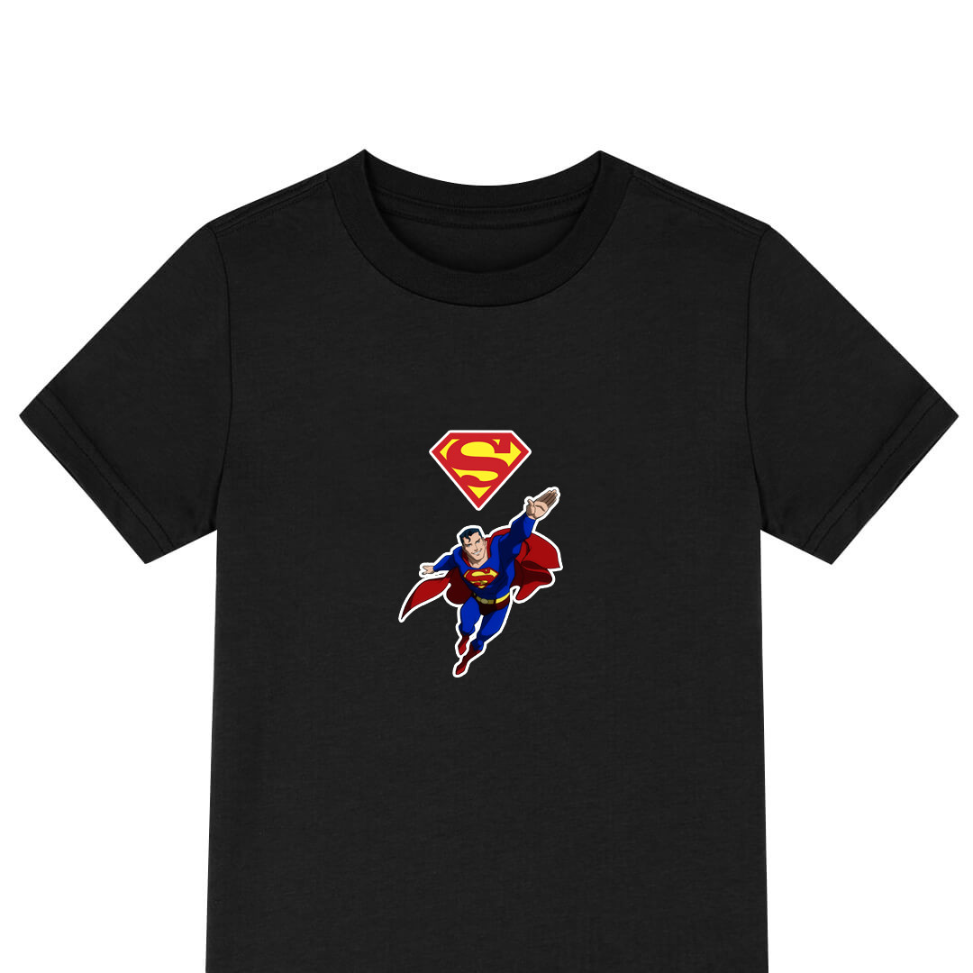 Superman Tee Shirt T-Shirt Short Sleeve - Superman Cartoon Art