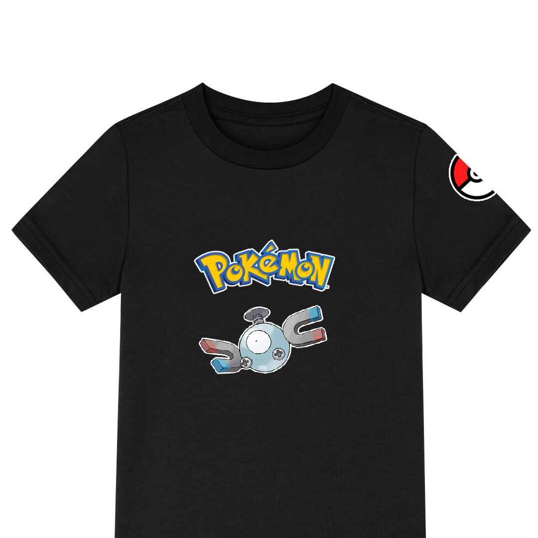 Pokemon Magnemite Tee Shirt T-Shirt Short Sleeve - Magnemite Character Series Art