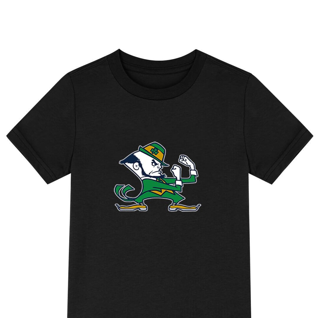 Notre Dame Fighting Irish Tee Shirt T-Shirt Short Sleeve - Notre Dame Fighting Irish College Football Team Single Logo