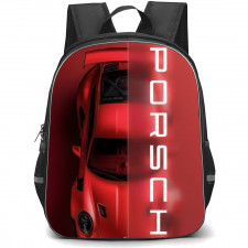 Porsche Backpack StudentPack - Half Car Half Logo Red