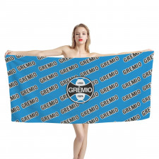 Gremio Foot Ball Porto Alegrense Bath Beach Towel - Gremio Foot Ball Porto Alegrense Football Club Medley Monogram Wordmark