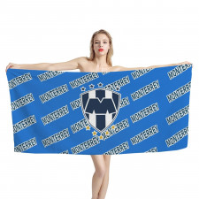 CF Monterrey Bath Beach Towel - Monterrey Football Club Medley Monogram Wordmark