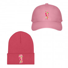 Strawberry Shortcake Baseball Cap Beanie Hat - Strawberry Shortcake With Strawberry Basket