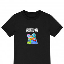 Among Us Tee Shirt T-Shirt Short Sleeve - Among Us Wallpaper Art Characters