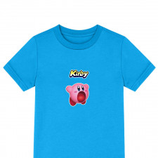 Kirby Tee Shirt T-Shirt Short Sleeve - Kirby Mouth Open