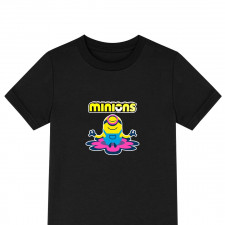 Minions Stuart Tee Shirt T-Shirt Short Sleeve - Stuart Meditating Pop Art