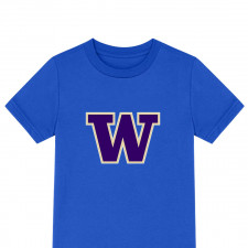 Washington Huskies Tee Shirt T-Shirt Short Sleeve - Washington Huskies College Football Team Single Logo