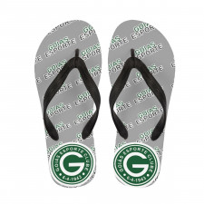 Goias Esporte Clube Flip Flops Thongs V-Strap Sandals - Goias Esporte Clube Football Club Medley Monogram Wordmark