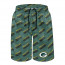 NFL Green Bay Packers Beach Shorts Swim Pants Swimming Trunks - Green Bay Packers Medley Monogram Wordmark