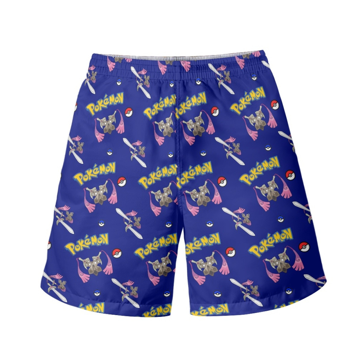 Pokemon Doublade Beach Shorts Swim Pants Swimming Trunks - Doublade Character Series Art