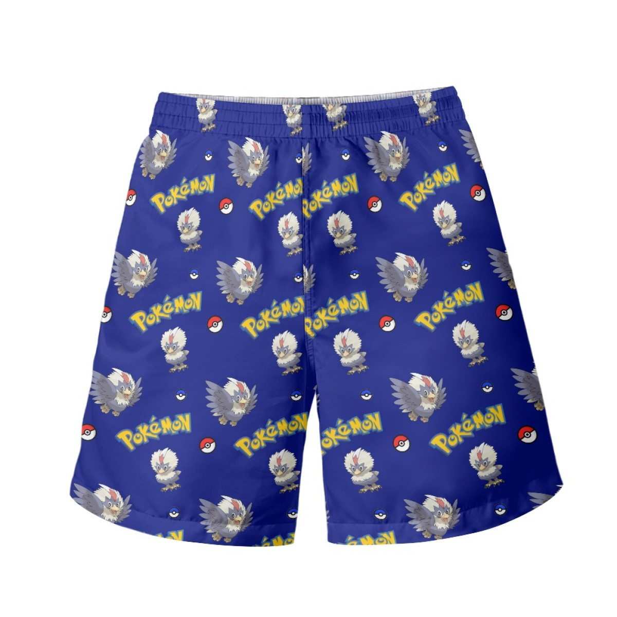 Pokemon Rufflet Beach Shorts Swim Pants Swimming Trunks - Rufflet Character Series Art