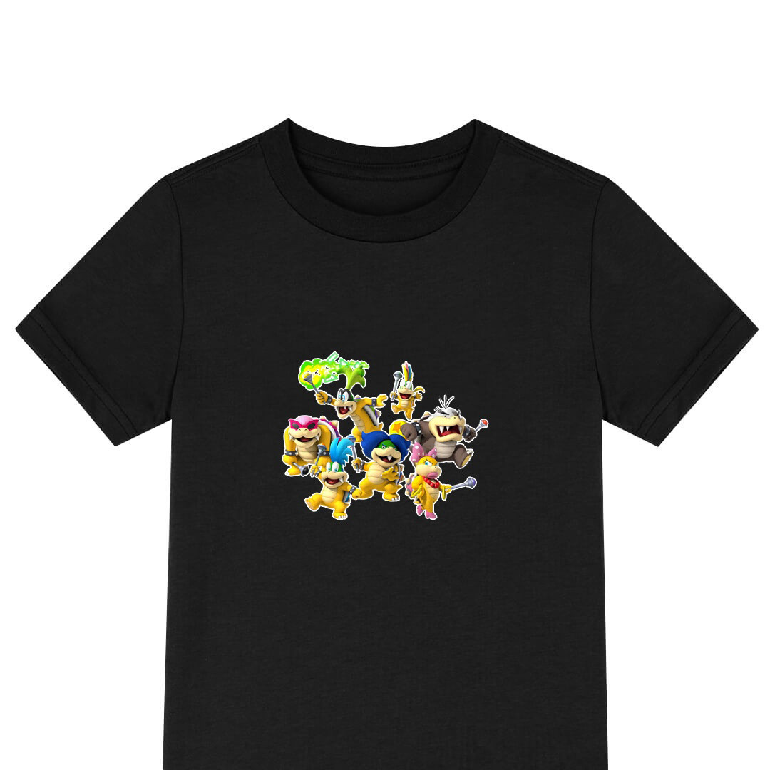 Super Mario Koopalings Tee Shirt T-Shirt Short Sleeve - Koopalings Group Art