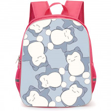Pokemon Snorlax Backpack StudentPack - Snorlax Blue Pattern Art