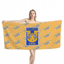 Tigres Uanl Bath Beach Towel - Uanl Football Club Medley Monogram Wordmark