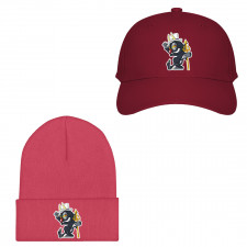 Cuphead The Devil Baseball Cap Beanie Hat - The Devil Smiling with Trident