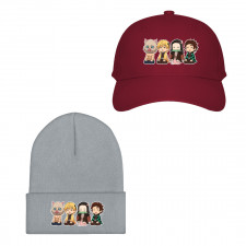 Demon Slayer Team Tanjiro Baseball Cap Beanie Hat - Team Tanjiro Funny Face Chibi Art