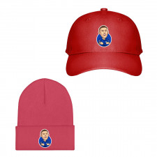 Cole Palmer Baseball Cap Beanie Hat - Cole Palmer Chelsea FC Cartoon Caricature Smiling Sticker