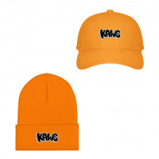Kaws Baseball Cap Beanie Hat - Kaws Logo Sticker