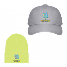 Pokemon Baseball Cap Beanie Hat - Totodile Croconaw Feraligatr Evolution Cartoon Art Series