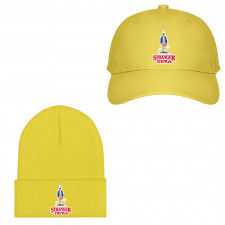 Stranger Things Eleven Baseball Cap Beanie Hat - Eleven In Pink Dress Comic Art