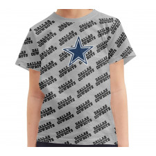 NFL Dallas Cowboys Tee T-Shirt - Dallas Cowboys Medley Monogram Wordmark